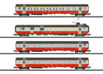 Trix 18720 - N - 4-tlg. Set Schnellzugwagen Swiss Express, SBB, Ep. IV - Set 1